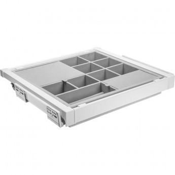 Корзина с органайзером, белая, с доводчиком полного выдвижения GTV WG-PRZEG60-10