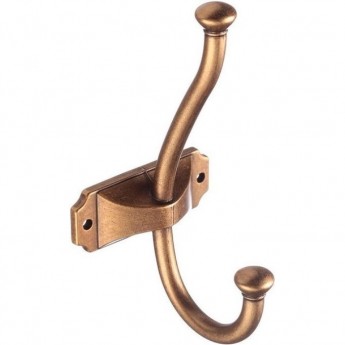 Крючок мебельный GTV WZ-CRAFT-04 CRAFT, старое золото (комплект 2 шт)