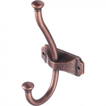 Крючок мебельный GTV WZ-CRAFT-15 CRAFT, античная медь (комплект 2 шт)