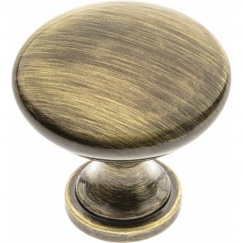 Ручка-кнопка TERNI, брашированная латунь GTV GZ-TERNI-1-09 (комплект 6 шт)