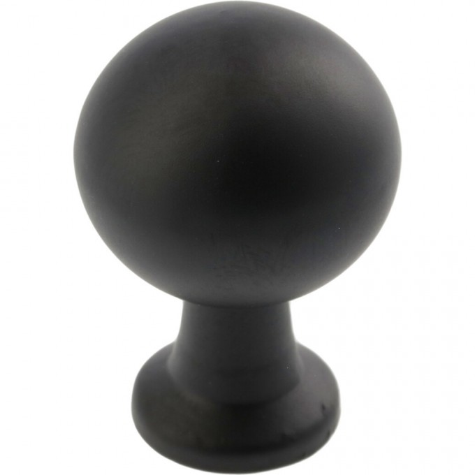 Ручка NORD кнопка, черный матовый GTV GZ-NORD-1-20M