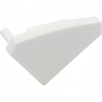 Заглушка GTV PA-ZASGLAXNKKT-10 для профиля углового-накладного, цвет белый 10 шт